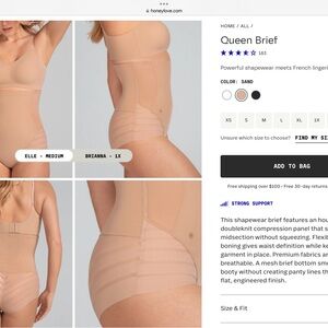 Honeylove Tan Shapewear Seamless Brief